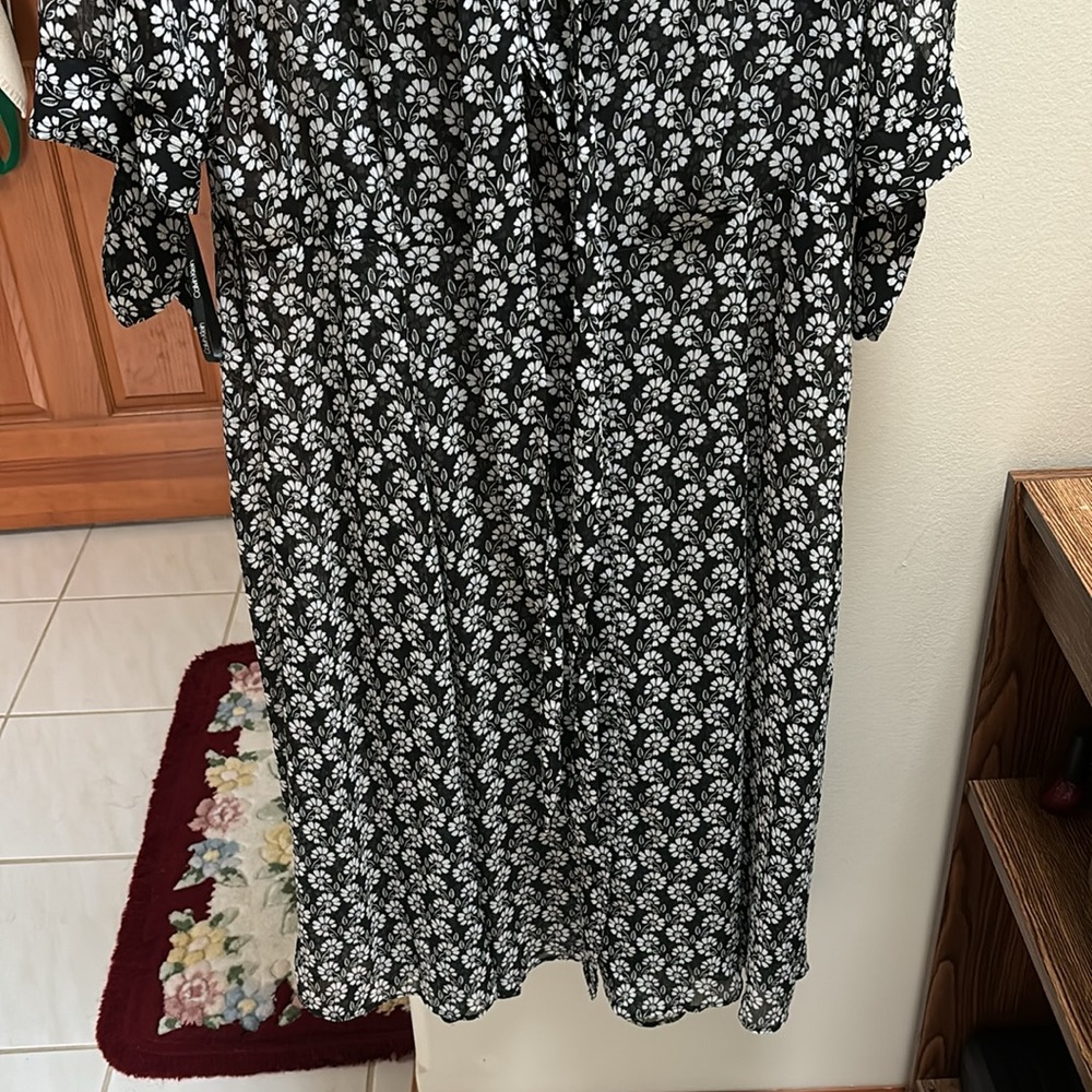 Calvin Klein Sunflower dress chiffon Sz 12 - Picture 2 of 2